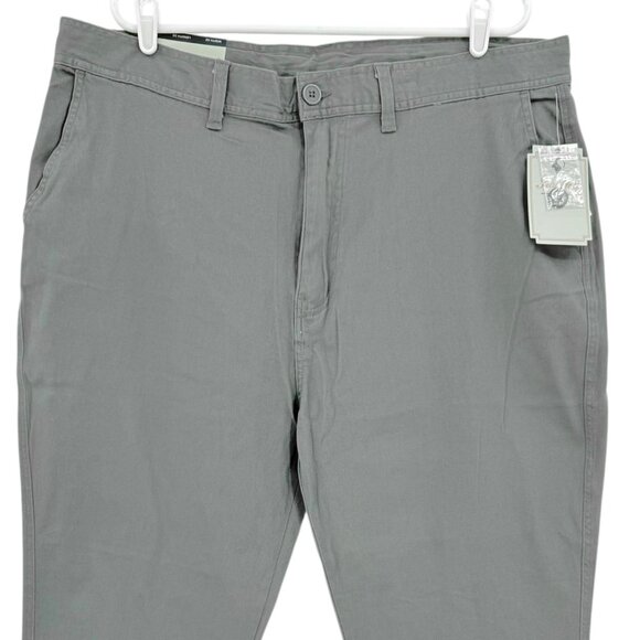 Hallstatt Men's Stretch Standard Fit Dark Grey Chino Pants Size 42x30 NWT - Picture 3 of 10
